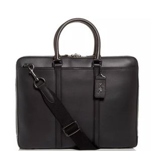 COACH Metropolitan Slim Briefcase in Black